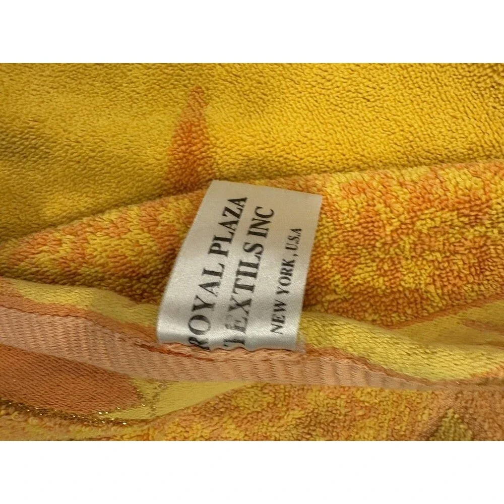 Vintage Royal Plaza Beach Towel Vibrant Colors With Giant Sun Sparkle Egypt 2